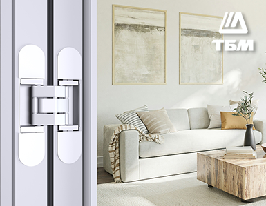 Новая скрытая петля ELEMENTIS для межкомнатных дверей в ассортименте ТБМ