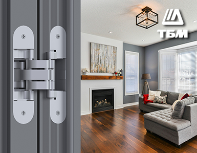 Скрытая асимметричная петля OTLAV INVISACTA 570 для межкомнатных дверей в ассортименте ТБМ